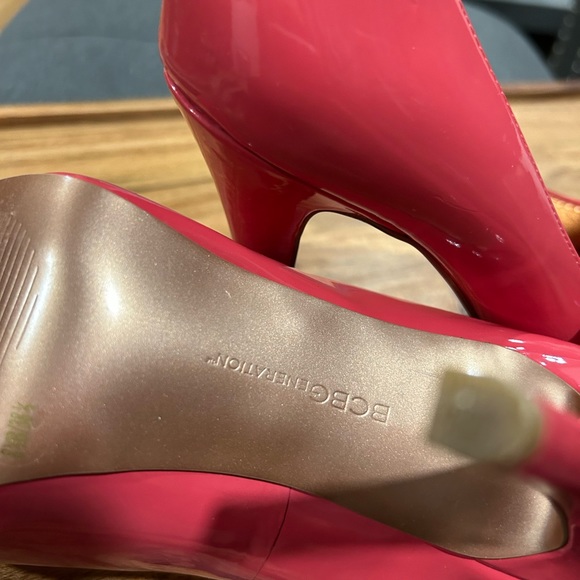 BCBG Orange Open Toe Heeled Pumps - Picture 8 of 13